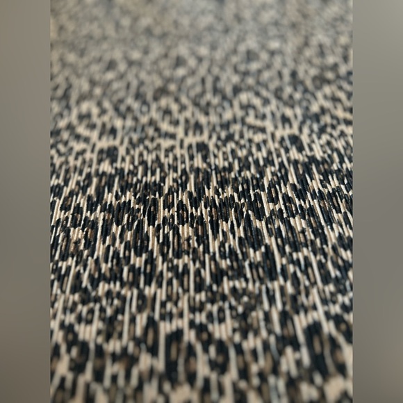 THE FIFTH LABEL Brown Black Long Sleeve Leopard Faux Stretch Wrap Midi Dress - Picture 14 of 15
